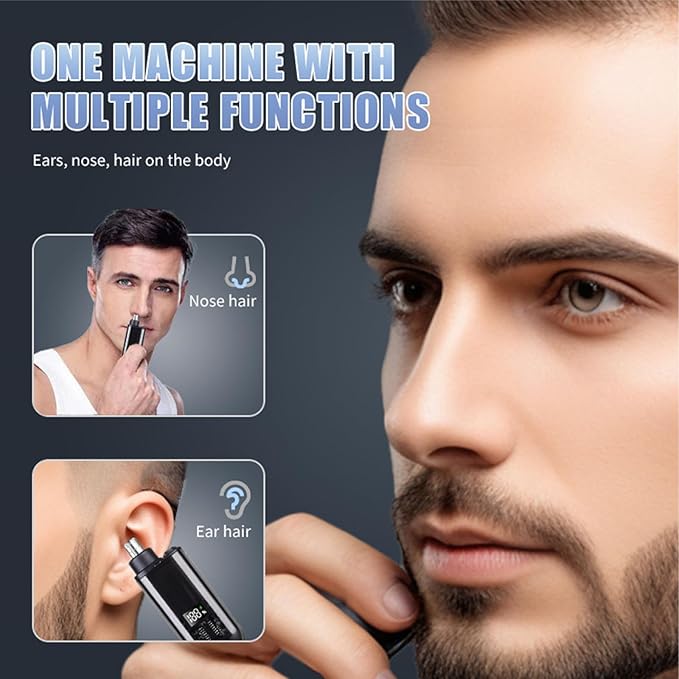 Electric Mini USB Rechargeable Nose Hair Trimmer with Waterproof Washable Head