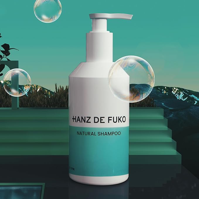 Hanz de Fuko Premium Natural Shampoo for Men & Women – Hair Cleanser Helps Promote Hair Growth, Soothe Dry Scalp, Fight Dandruff – Sulfate & Paraben Free, 16+ Plant Extracts, 8 oz.