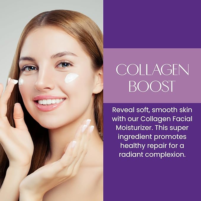 Collagen Daily Face Moisturizer - Anti-Aging, Skin Firming, Hydrating - Dermatologist Tested, Clean Beauty, Cruelty-Free Korean Skin Care for All Skin Types - 1.69 fl. oz (2 Pack)