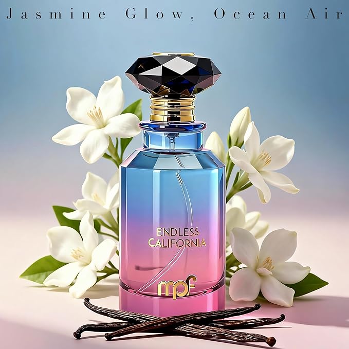 Endless California Unisex Cologne Eau de Parfum 100ml Summer Citrus Amber Scent Sparkling Mandarin Orange & Guaiac Wood Fragrance Long Lasting Gift for Men and Women