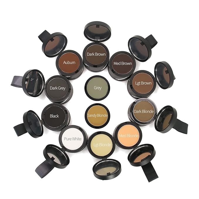 Finally Hair Powder Hair Loss Concealer, Hairline Creator, Eye Brow Enhancer, Beard Filler (Pure White, Unscented)