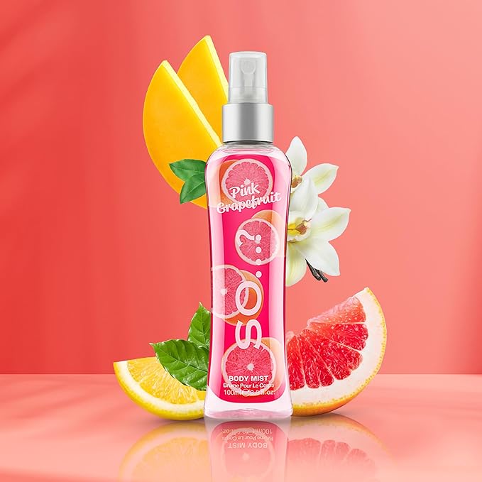 Pink Grapefruit Body Mist by So…? for Women - 3.5 oz Body Mist - Pack of 2