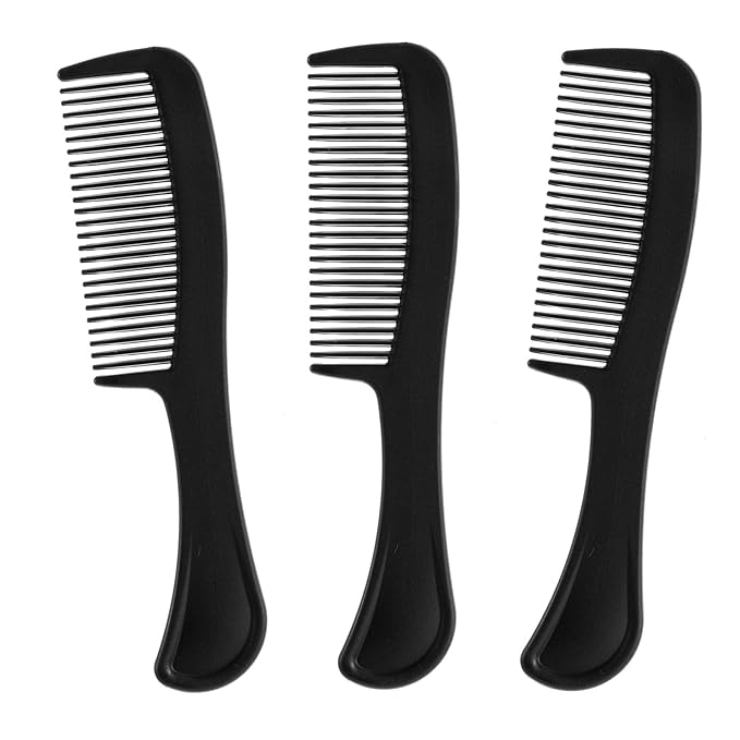 200Pcs Black Combs in Bulk, Individually Wrapped Widen Comb, Sturdy Hair Comb for Women and Men, Hair Combs for Home Homeless Hotel Shelter Charity Church Travel Nursing (5.9 Inch)