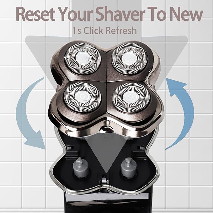 2Pack Professional Replacement Head for Shaver Gold PRO, Silver PRO, Diamond PRO Series…Self-Sharpening Blades with Hypoallergenic Foil