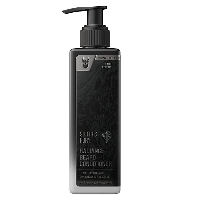 The Beard Struggle - Marksman's Beard Conditioner - Surtr's Fury, Platinum Collection - Nourish, Softens, & Strengthens Beard - Radiance Beard Conditioner for Men (8 Fl oz)