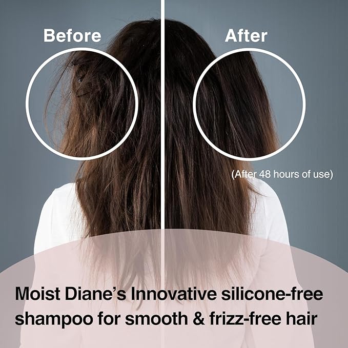 Moist Diane Keratin Shampoo and Conditioner for Women & Men, Curly Shampoo and Conditioner Set with Argan Oil, Collagen, Protein from Japan, Paraben& Sulfate Free Shampoo & Conditioner 30.4Fl Oz VITAL