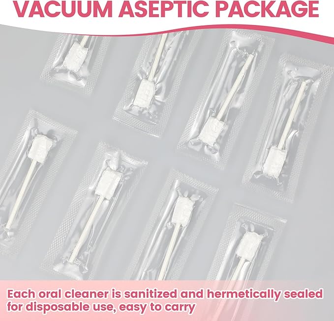 Baby Tongue Cleaner 96-Count, Newborn Oral Care Gauze Swabs – Soft Disposable Mouth Wipes, Individually Wrapped Travel Pack, Infant Tongue Brush for 0-36 Months