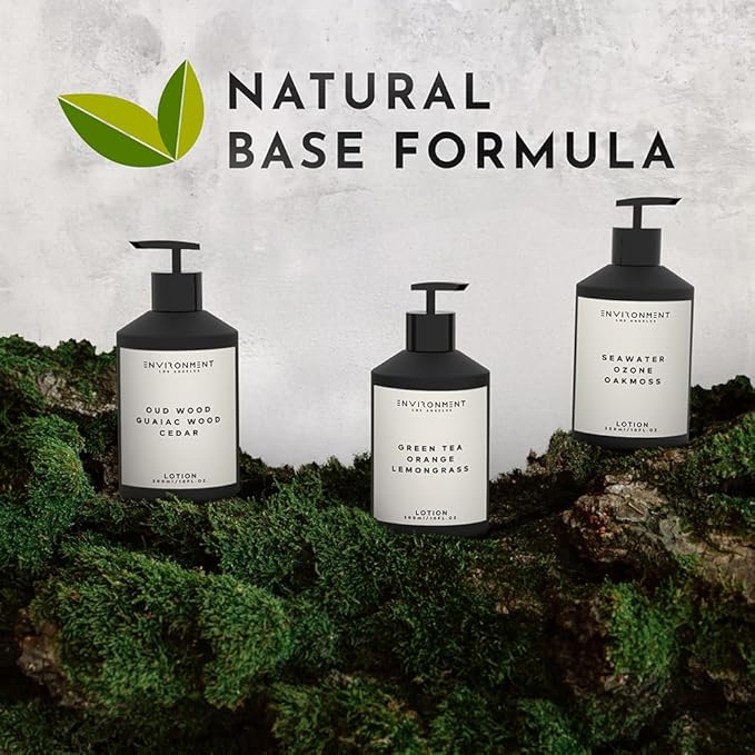ENVIRONMENT Inspired by 5-Star Resort DBCH Lotion, 300ml Luxury Scented (Green Tea | Orange | Lemongrass) Bathroom Luxury, Men & Women High-End Body Lotion, Hand Cream, Dry Skin Treatment