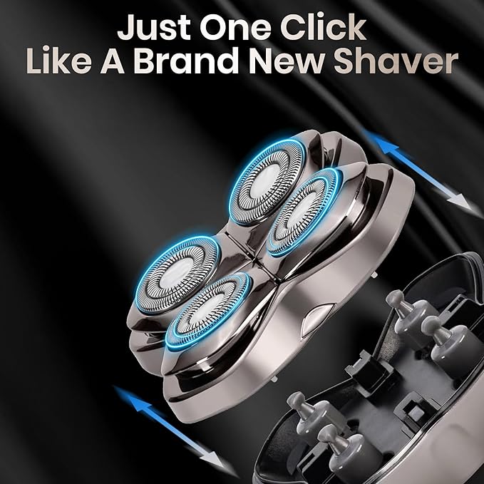 1 Pack Replacement Blades Compatible with Pitbull Shaver Gold PRO & Silver - Pitbull Shaver Replacement Blade, Enhanced Heads for Superior Smooth Shaving Without Scratching