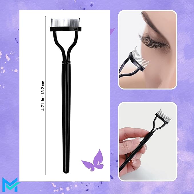 Eyebrow Kit for Women and Men. Eyebrow Grooming Kit Including: Eyebrow Brush, Eyebrow Razor, Eyebrow Comb, Eyebrow Scissors with Comb, Folding Eyebrow Knife, Scissors, Eyebrow Trimmer, Eyelash Comb