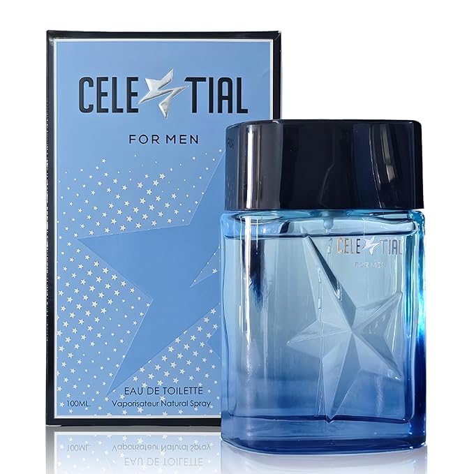 Men’s Cologne Celestial Original Natural Spray Eau De Toilette,Long-Lasting Scent Perfume for Men Elegant Bottle - Great Holiday Gift, 3.4 Fl Oz/100 Ml