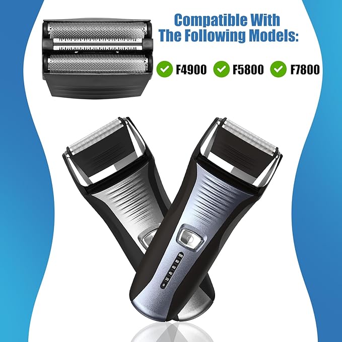 Shaver Replacement Foil Compatible with Remington TITANIUM-X Flex & Pivot Foil and Cutter F5800 & F7800,Shaver heads Fit for Remington F4900,F5800,F7800 (3 Pack)
