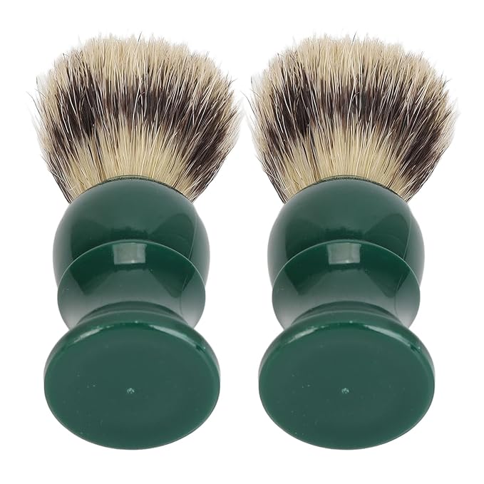 Men Beard Cleansing Brush Rich Foaming Soft Hair Resin Handle Grooming 2pcs