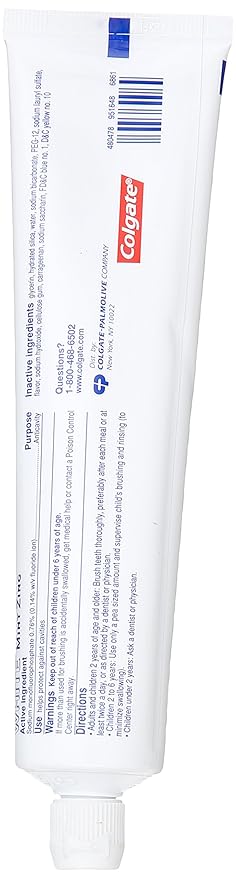 Colgate Sparkling White Whitening Toothpaste, Mint - 6 ounce (6 Pack)