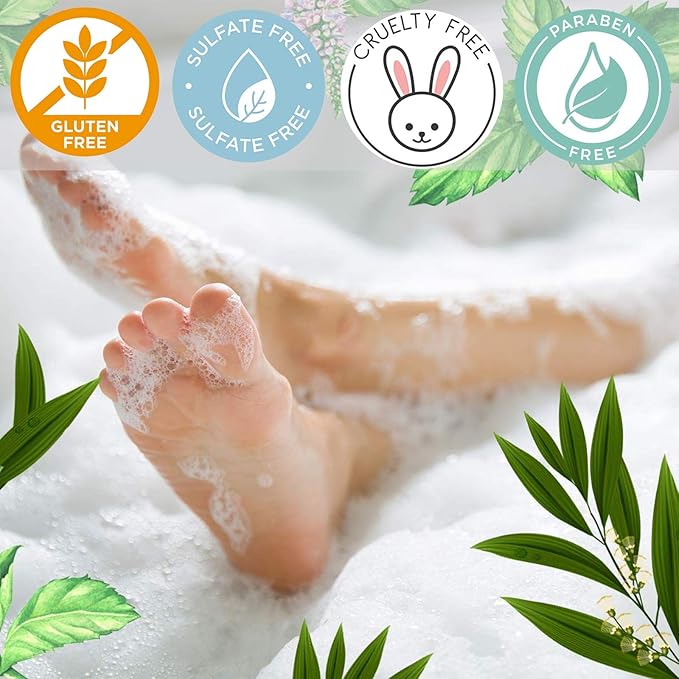 Luseta Tea Tree Oil Body Wash with Mint 33.8oz, Best Body Wash for Sensitive Skin, Sulfate free, Helps Body Odor, Athlete's Foot, Jock Itch, Ringworm, Skin Irritations, Shower Gel for Women
