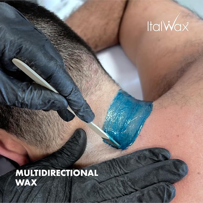 Italwax Pour Homme Barber Edition - 500g / 1.1lb - Hard wax beads for hair removal - Special for man - Natural formulation - Easily removes coarse hairs - Ideal for barber shops