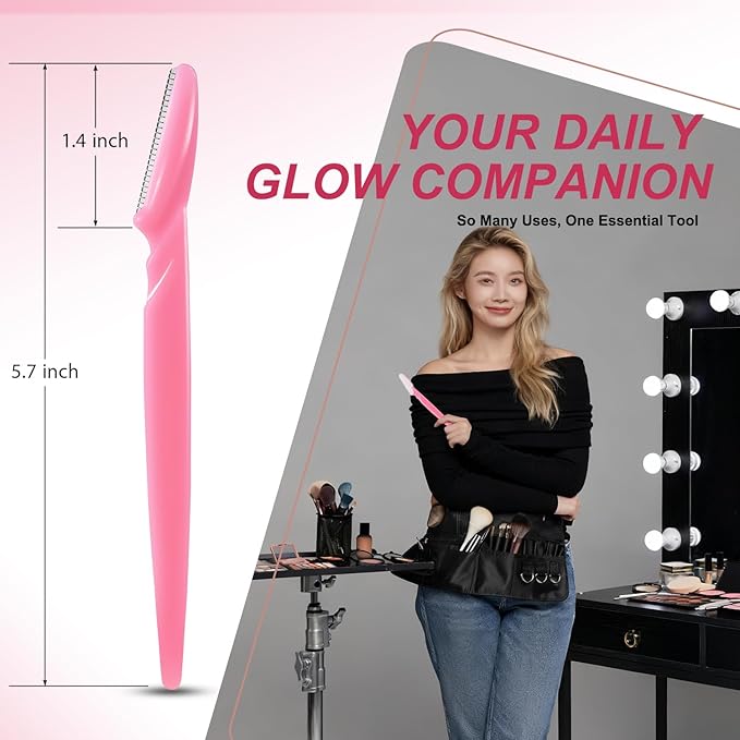 69pcs Eyebrow Razor set for Women Face Dermaplaning Tool Trimming Eyebrow Shaving Hair, Hairline Shaping, and men's facial hair removal