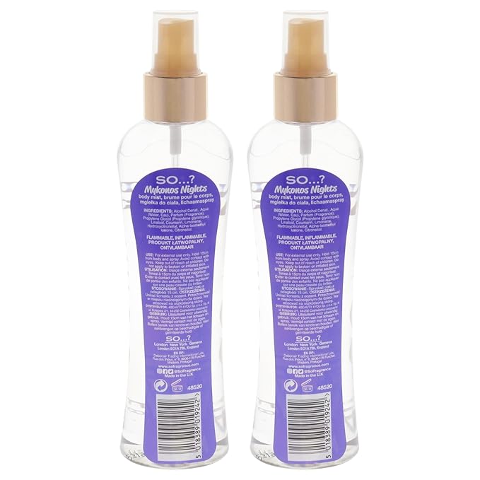 Mykonos Nights Body Mist by So…? for Women - 6.9 oz Body Mist - Pack of 2