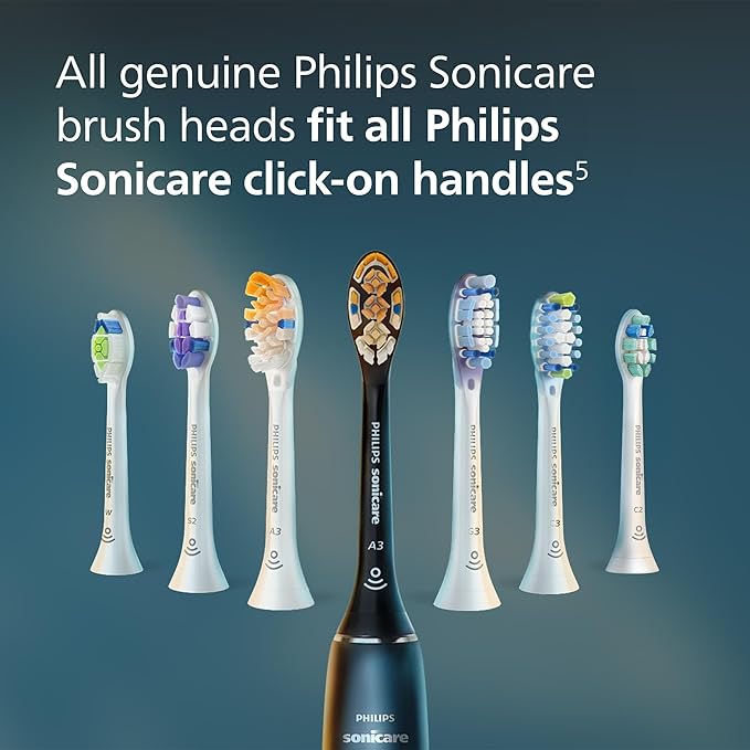 Philips Sonicare C2 Plaque Control - Genuine Replacement Electric Toothbrush Heads, White, 6 Pack Up to 18 Month Supply, HX9026/77