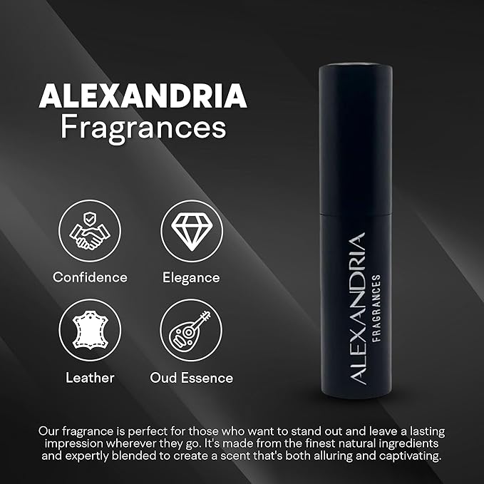 Alexandria Fragrances Ouddiction Perfume - Premium Parfum with Rich Oud and Leather Notes - Long Lasting Eau de Parfum for Men and Women - Luxury Men’s Cologne for Every Occasion - 10ml
