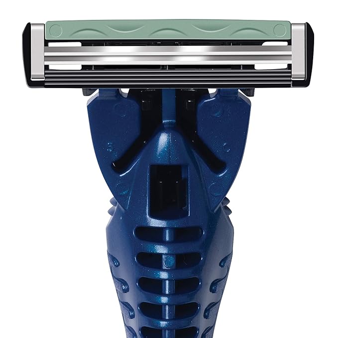 BIC® Flex2™ Hybrid Disposable Razor, Blue, 10 Pack