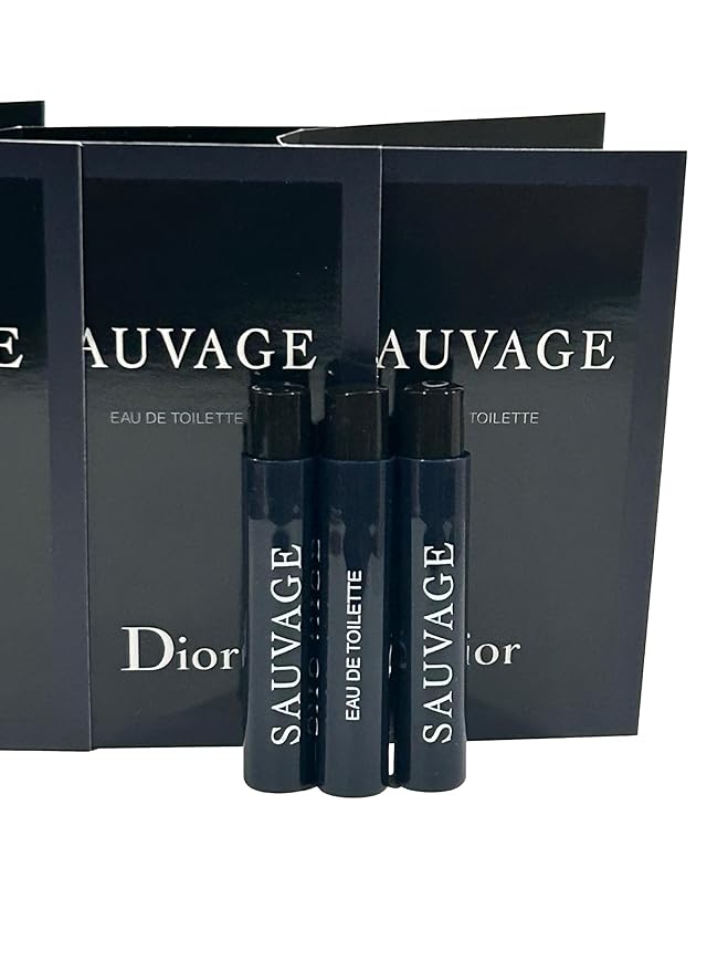 Dior Christian SAUVAGE MEN Sample Spray EDT Perfume Vial 1 ml /0.03 oz - 3 PCS