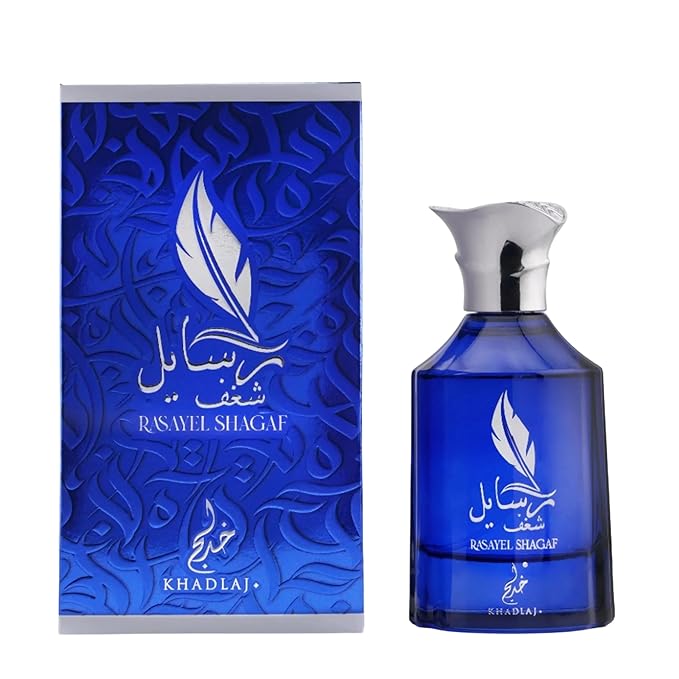 Khadlaj Rasayel Shagaf Eau De Parfum Spray for Men, 3.4 Ounce
