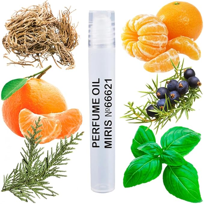 MIRIS No. 66621, Inspired by Clementine California, Long-Lasting Unisex Perfume Oil for Women & Men Roll-On, Rollerball 0.34 Fl Oz / 10 ml
