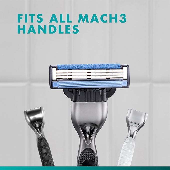 Mach3 Razor Refills for Men, 15 Razor Blade Refills