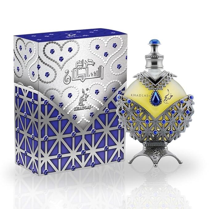 Hareem Al Sultan Blue Antique CPO-35ML (1.18oz) By Khadlaj, Original Iconic Fragrance, Perfume Oil for Men & Women, Unisex Perfume Oil, Exquisite Fragrance Collection by Khadlaj