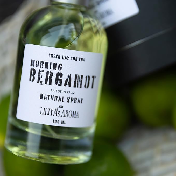 Morning Bergamot Eau De Parfum – Fresh Citrus & Woody Unisex Perfume | Bergamot, Grapefruit, Cedarwood & Amber | Long-Lasting Natural Spray | Luxury Fragrance for Men & Women | 3.4 Fl Oz