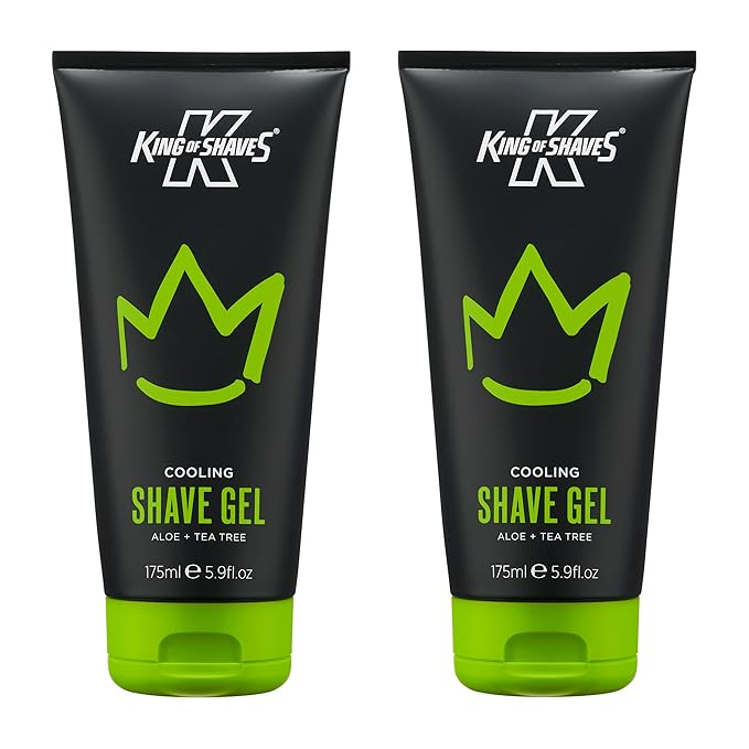King of Shaves Cooling shave gel Aloe+Tea tree 2x175ml