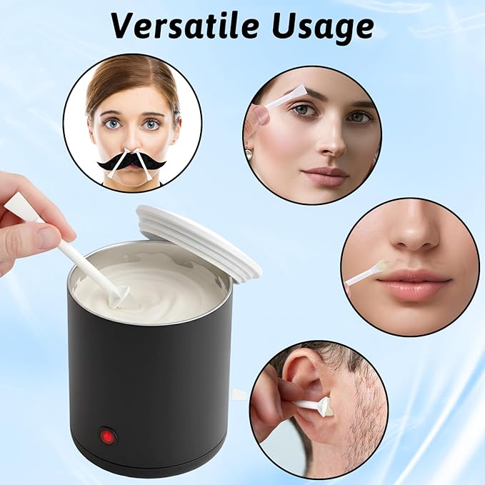 100Pcs Nose Wax Sticks, Hair Wax Applicator Nose Waxes Kit Accessories for Nostril Cleaning Ear Face Hair Removal for Men Women