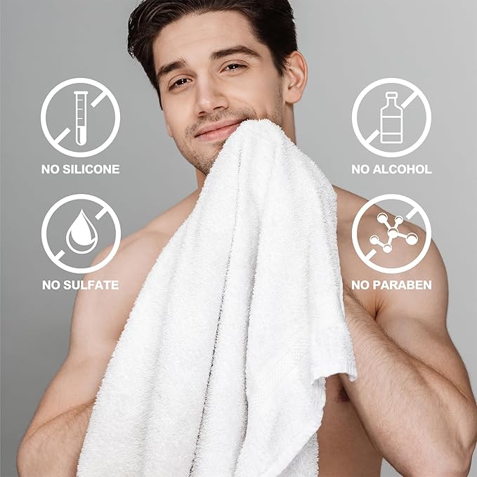 Body & Earth Gift Baskets for Men 8pcs Mens Grooming Sets with Leather Scent Gift Sets for Christmas Gifts for Men