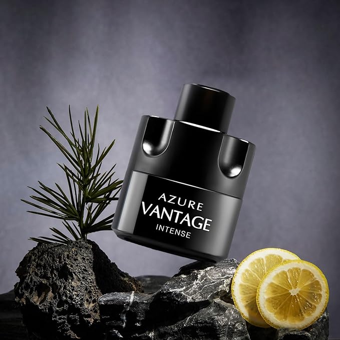 META-BOSEM Men's Perfume Gift Set, EDP, 2 Pack (3.4 oz / 100 mL each), Genius Intensive, Vantage Intense, Aromatic Classic, for office days, Long-Lasting, Gift Ready