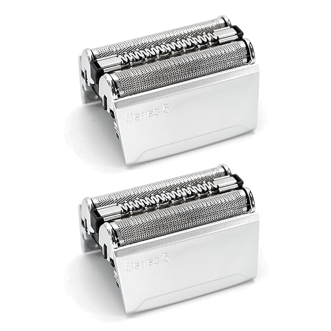 2Pack 52S Replacement Head Compatible With Braun Series 5, 52S Wet and Dry Replacement Foil and Cutter for Braun Electric Shaver S5 5020s 5030s 5040s 5050cc 5070cc 5090cc