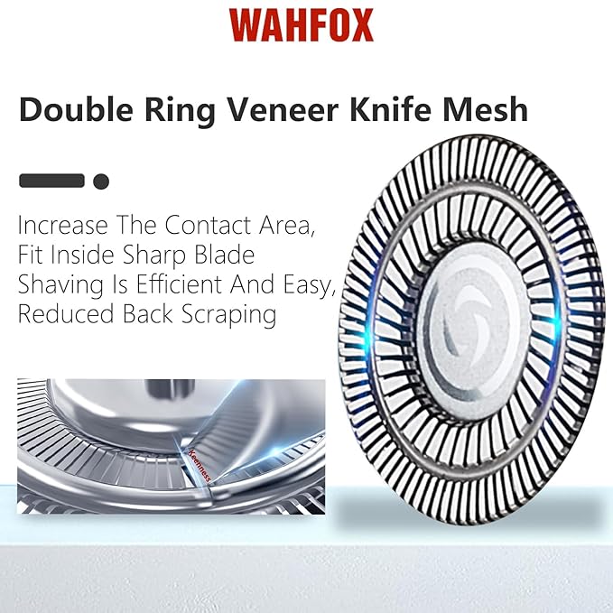 Universal 5 Blades Magnetic Head Shaver replacement Blades Compatible with FREEDOM BIRD shaver 5 blade head shaver replacement heads