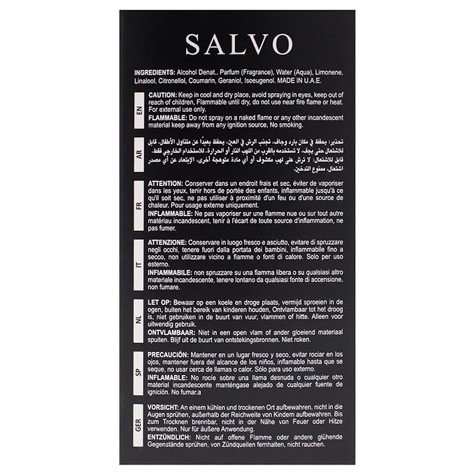 Salvo by Maison Alhambra for Men - 3.4 oz EDP Spray