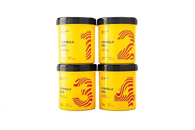 Sugaring Paste FORMULA PRO for Hair Removal SUPER SOFT for Wax Strips, Light Hair, Facial Hair, Sugar Wax Kit, 49oz / 3lb