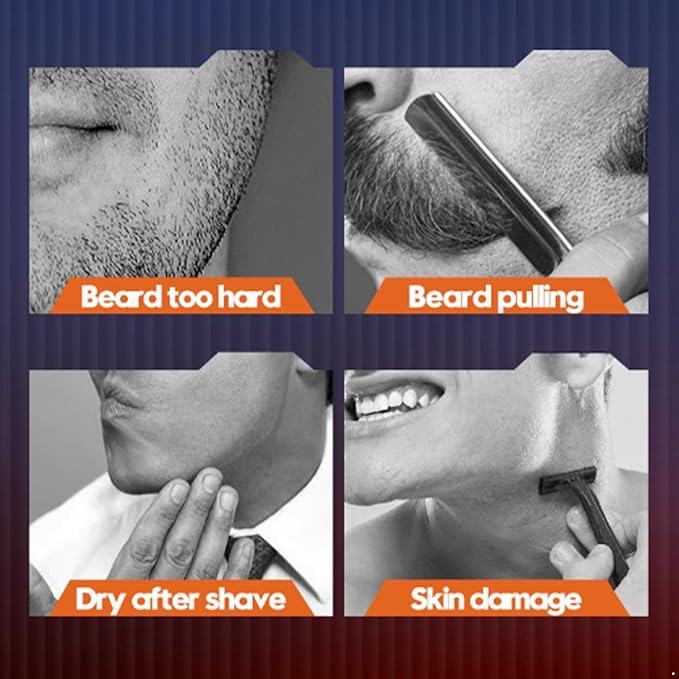 TiaoBug Shave Gel for Men 210ml: Moisturizing Cream to Prevent Razor Burn, Refreshing After-Shave Feel for All Skin Types Black One Size