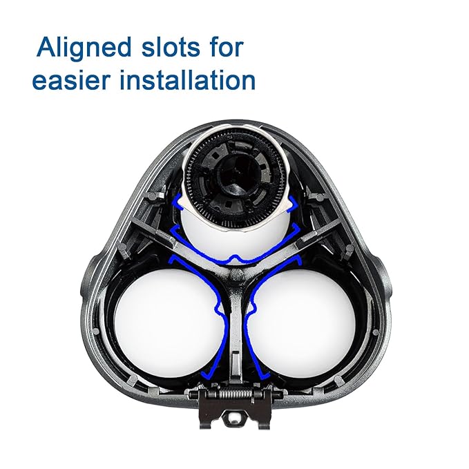 HQ8 Replacement Heads Compatible With Philips Norelco Aquatec Shaver, HQ8 Blades for Philips Norelco Razor PT720 AT880 AT810, 6-pc pack