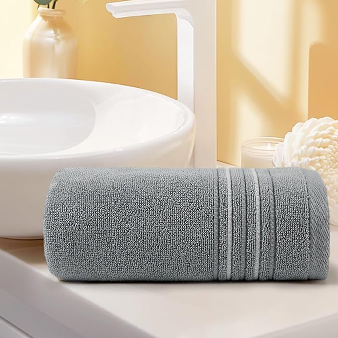 Microfiber Face Towels, Soft, Absorbent & Quick-Dry 30x14 Inch Cloths for Bathroom, Gym, Spa, Hotel