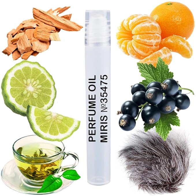 MIRIS No. 35475, Inspired by Silve Mounta Wate, Long-Lasting Unisex Perfume Oil for Women & Men Roll-On, Rollerball 0.34 Fl Oz / 10 ml