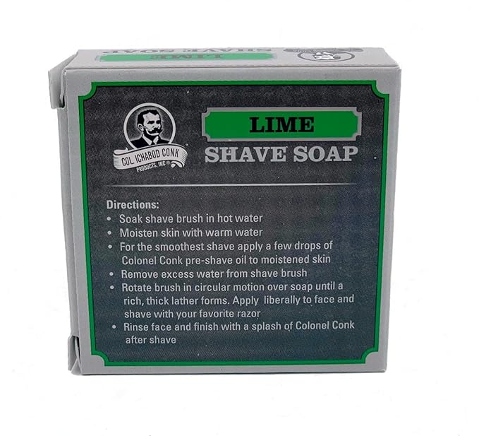 Col. Conk Lime Glycerine Shave Soap 2.25 oz.