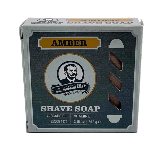 COL CONK AMBER SUPER BAR SHAVE SOAP