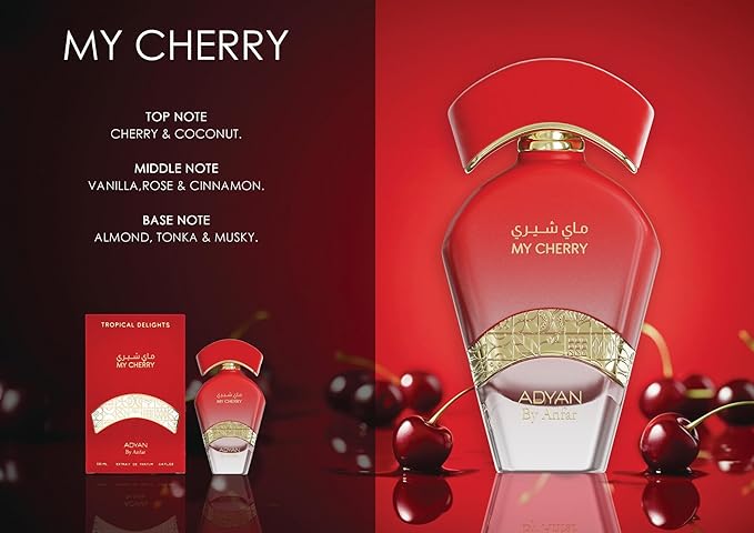 Adyan My Cherry Extrait de Parfum – Tropical Delights Collection Unisex Perfume | 100ml