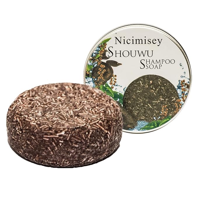 Solid Shampoo Bar - Natural Darkening, Hair Loss Treatment & Regrowth for Men & Women