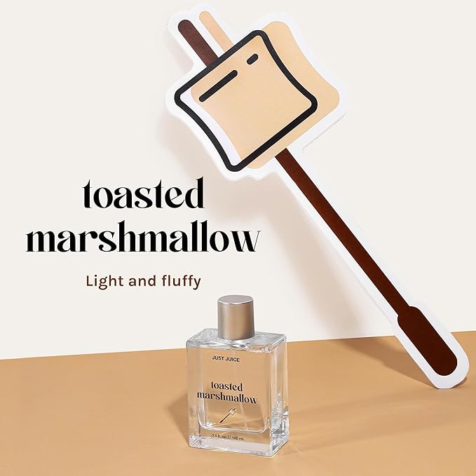Just Juice Toasted Marshmallow - Vanilla Perfume for Women and Men - Gourmand Perfume with Caramel, Marshmallow, Amber Notes - 3.4 oz