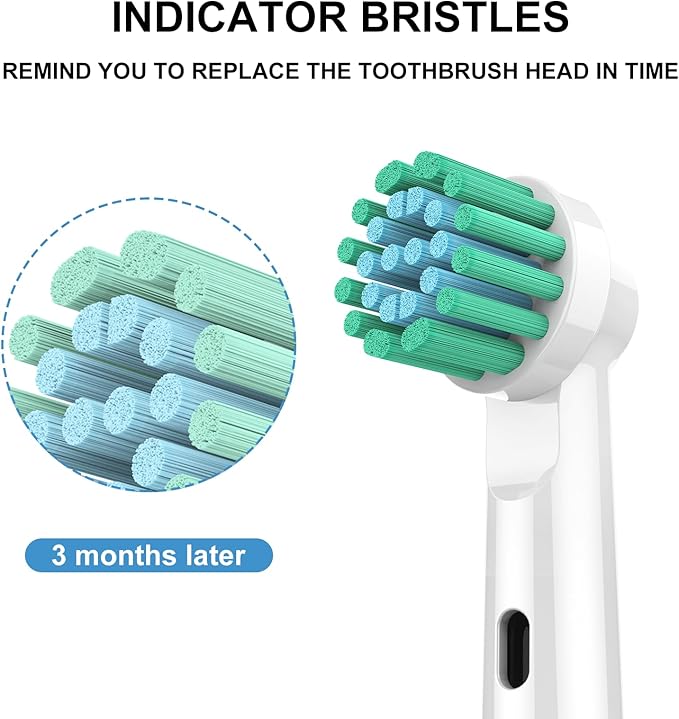 Replacement Toothbrush Heads for Oral B Braun, 10 Pcs Professional Electric Toothbrush Heads Brush Heads Compatible with Oral B Replacement Heads Refill 7000/Pro 1000/9600/500/3000/8000