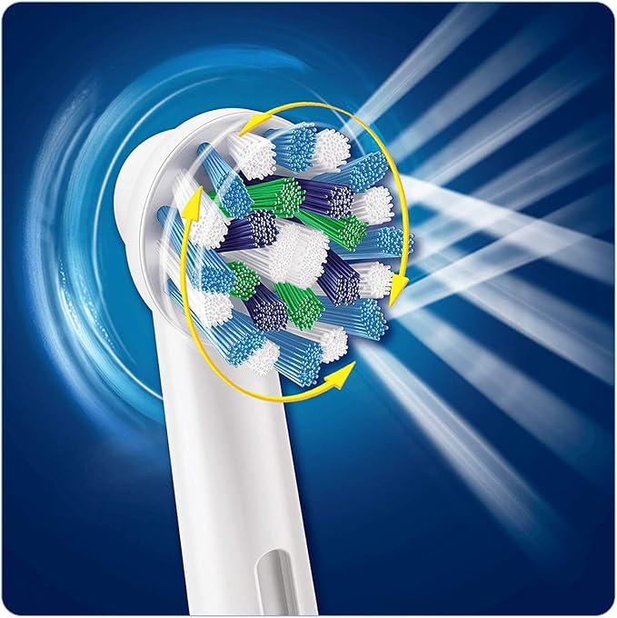 Oral B Cross Action Replacement Electric Toothbrush Heads x4